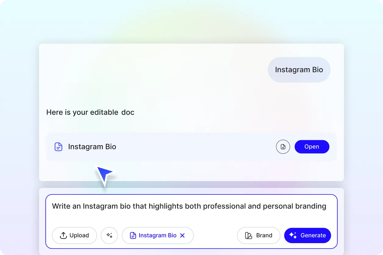 Free AI Instagram Bio Generator, Online Bio Maker Tool